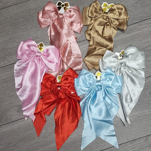 Bow Hair Clips Various Colours