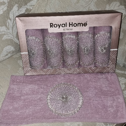 Turkish Hand Towl Lilic/Silver