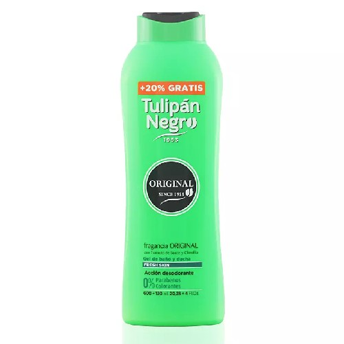 TULIPAN NEGRO ORIGINAL FRAGRANCE bath and shower gel.