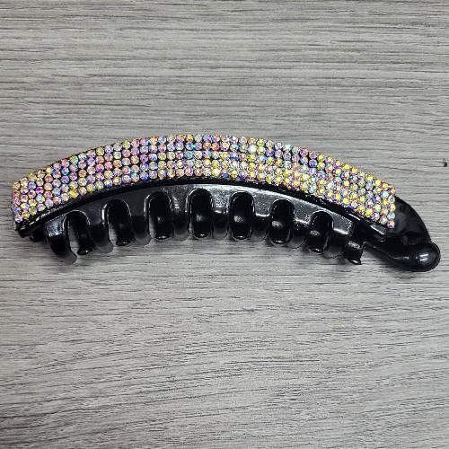 Black Bling Long Hair Clip