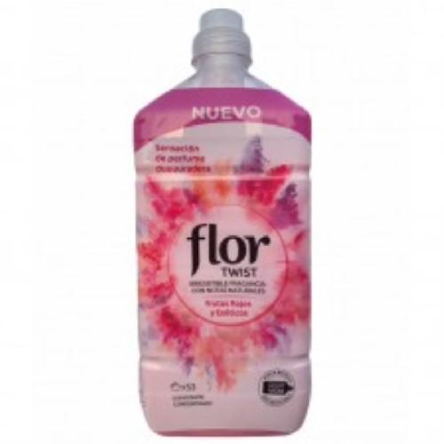 Flor Twist Concentrated Fabric Softener 1.1L 53 Wash - Red & Exotic Fruits