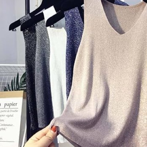 Womens Glitter Tops One Size