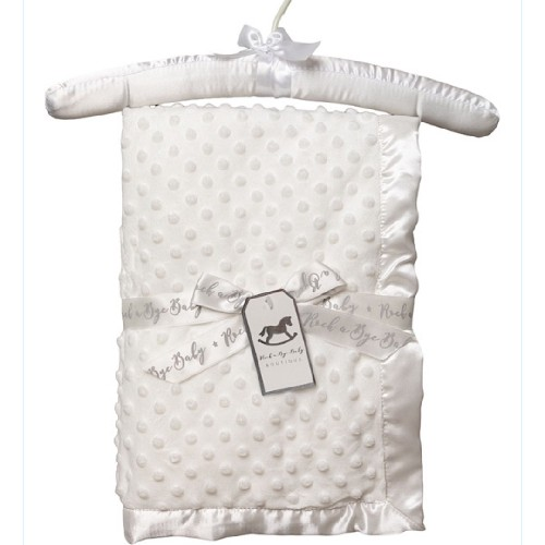 White Bobble Infants Blanket 75x75CM