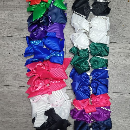 Bow Hair Clip Various Colours
