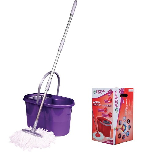 Zambak Spinny Mop Set Purple