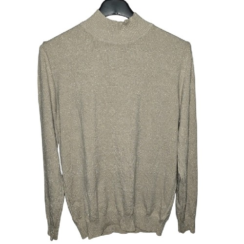 Womens Gold Knitted Jumper