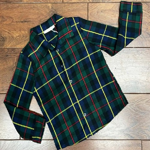 Italian Green Boys Shirt Q907