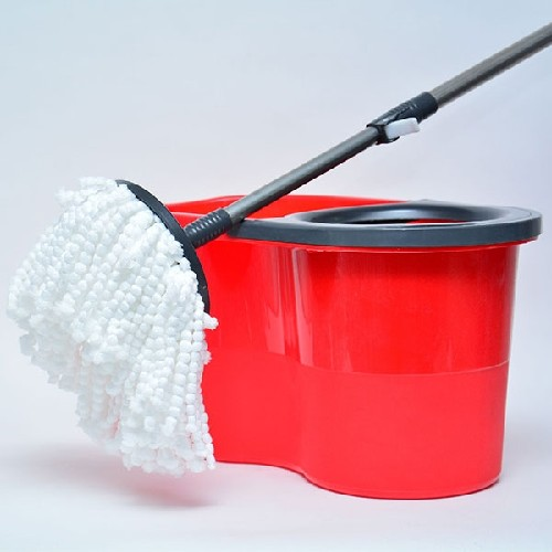 Zambak Spinny Mop Set Red