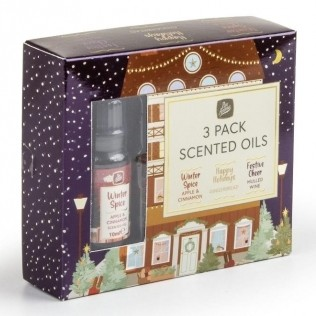 CHRISTMAS 3PK FRAGRANCE HUMIDIFIER OIL ASSORTED