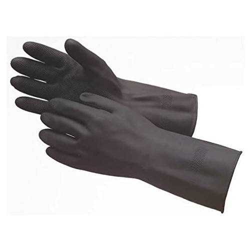 Heavyweight flockland industrial gloves Black