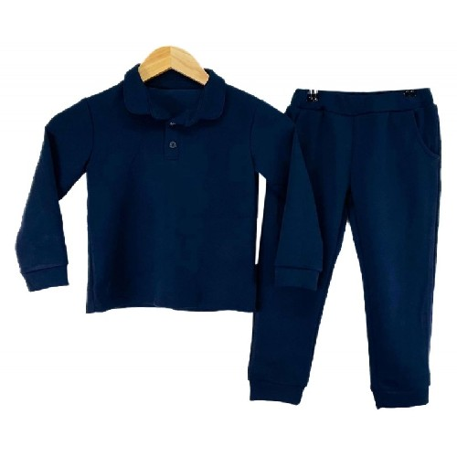 Boys Navy Plain Tracksuit