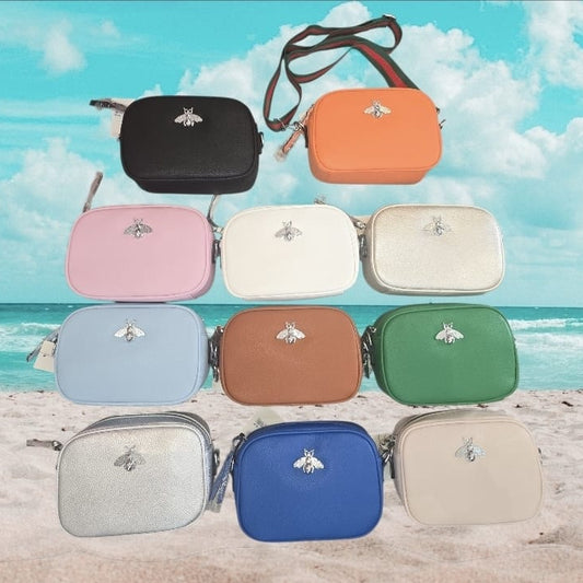 Women's Rectangle Bee Bag With Long Strap