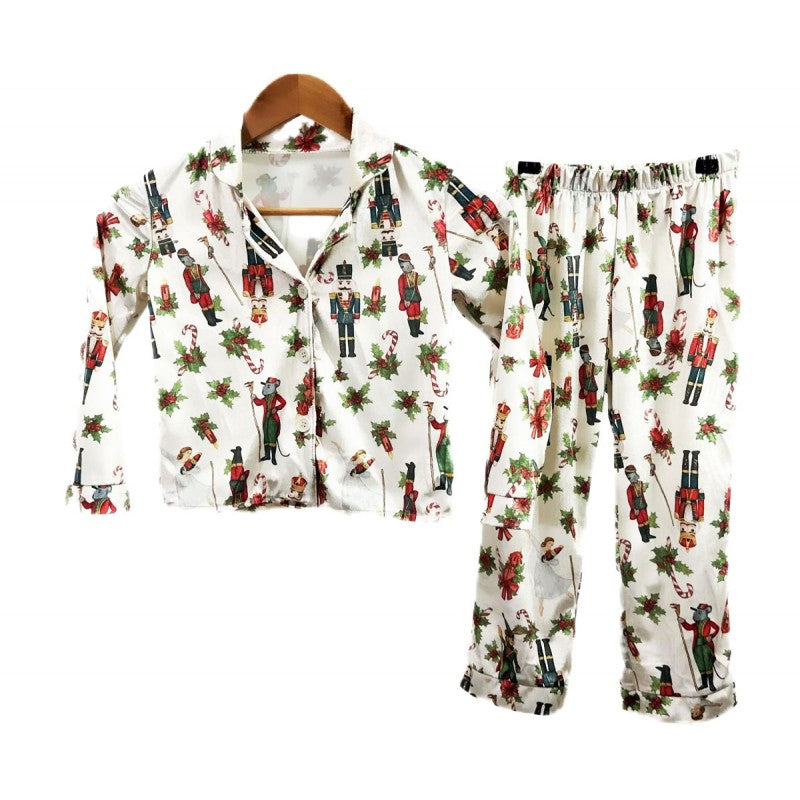 Girls Christmas Print Pyjamas