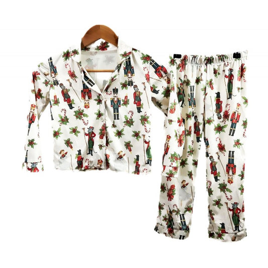Girls Christmas Print Pyjamas