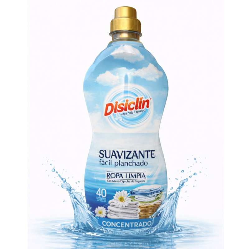 Disiclin Concentrated Softener 40 Wash 800ml - Ropa Limpia