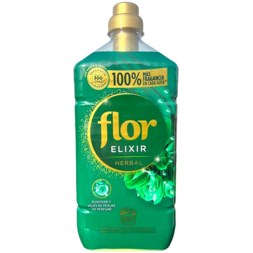 Flor Fabric Softener Elixir 63 Wash 1.134L - Herbal