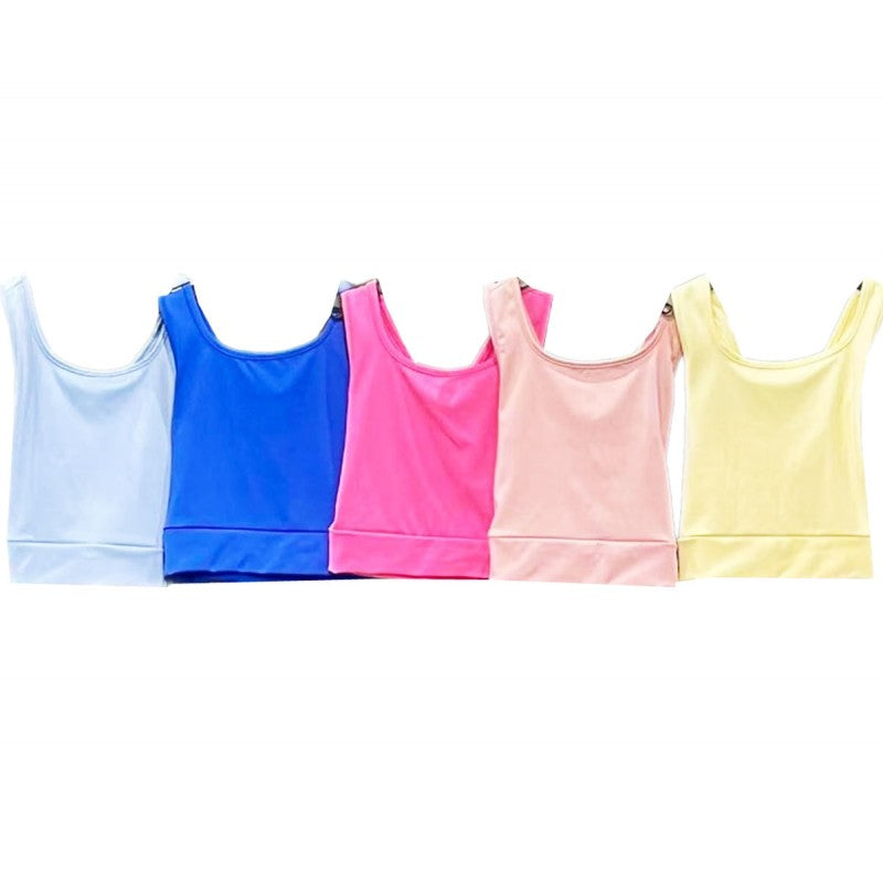 girls gym vest back view