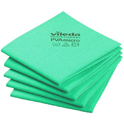 Vileda Pva Micro Streak-free Cloths Green