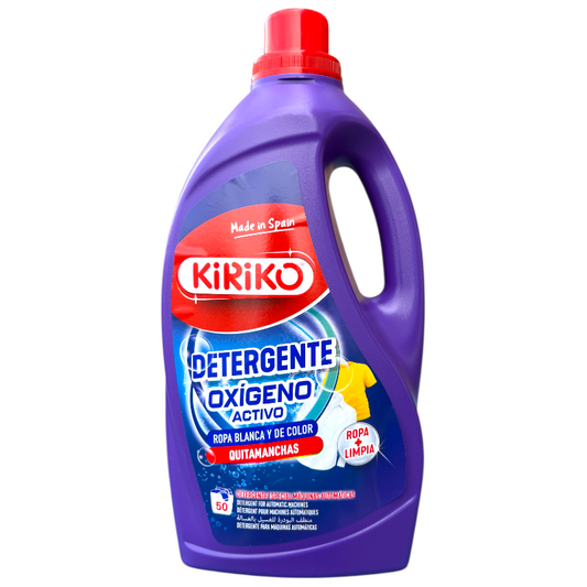 Kiriko Laundry Detergent 50 Wash 2.8L - Oxi Active for White & Coloured Clothes