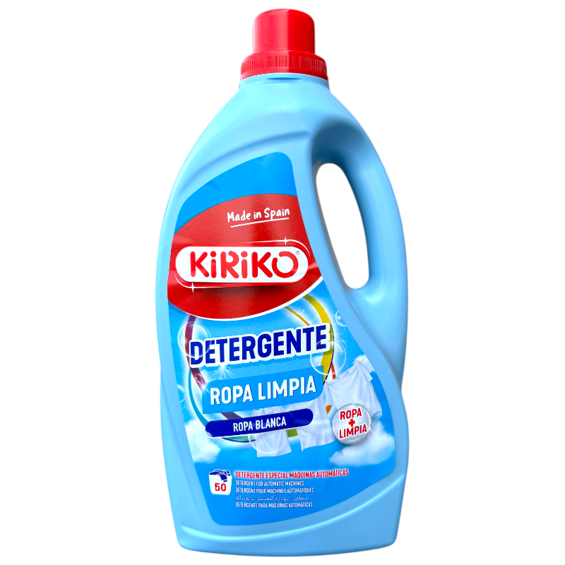 Kiriko 2.8L Laundry Detergent for 50 Washes - Stain Fighting Power ...