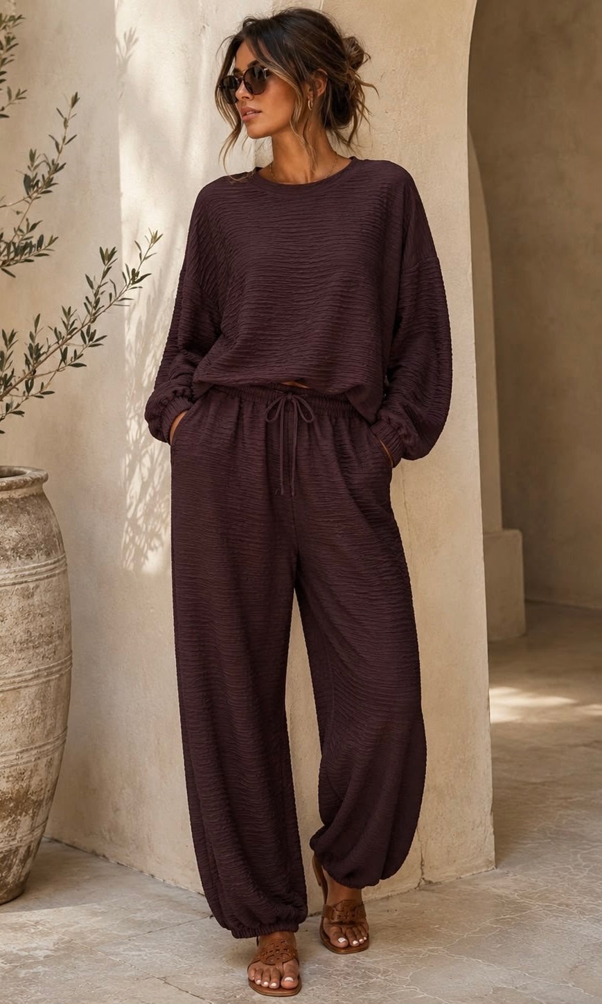 Women's Bessie Crinkle Loungesuit