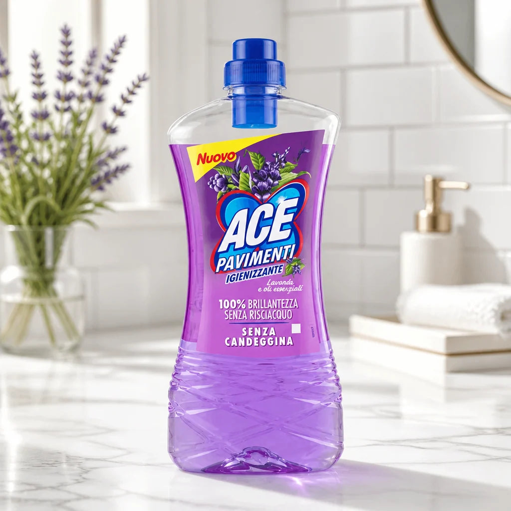 ACE FLOOR DETERGENTS PAVIMENTI SANITISING LAVENDER 1 LT